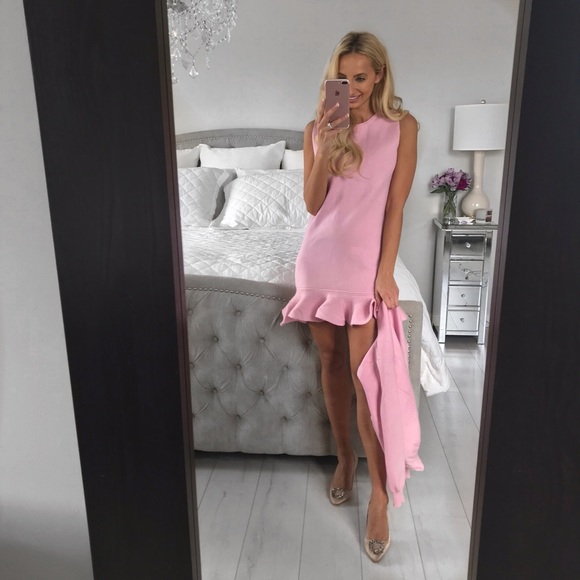 Elegant Two Piece Coat and Mini Ruffle Dress - Picture 8 of 8